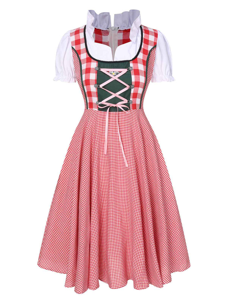 Traditional Oktoberfest Bavarian Carnival Dirndl Dress, vintage dress, retro fashion - perfect for women who love vintage and retro fashion