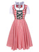 Traditional Oktoberfest Bavarian Carnival Dirndl Dress, vintage dress, retro fashion - perfect for women who love vintage and retro fashion