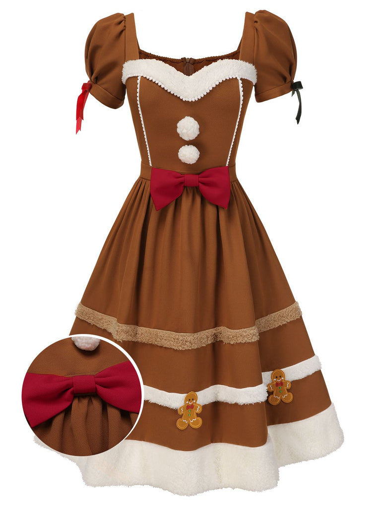 white christmas dresses Orange Halter Neck Open Knit Midi Dress main image 0