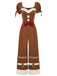 Turmeric 1950s Gingerbread Raw Hem jumpsuit - vintage jumpsuit, retro fashion