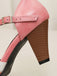Two-Tone T-Strap Mary Jane Block Heel Pumps - vintage shoes, retro heels