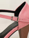 Two-Tone T-Strap Mary Jane Block Heel Pumps - vintage shoes, retro heels