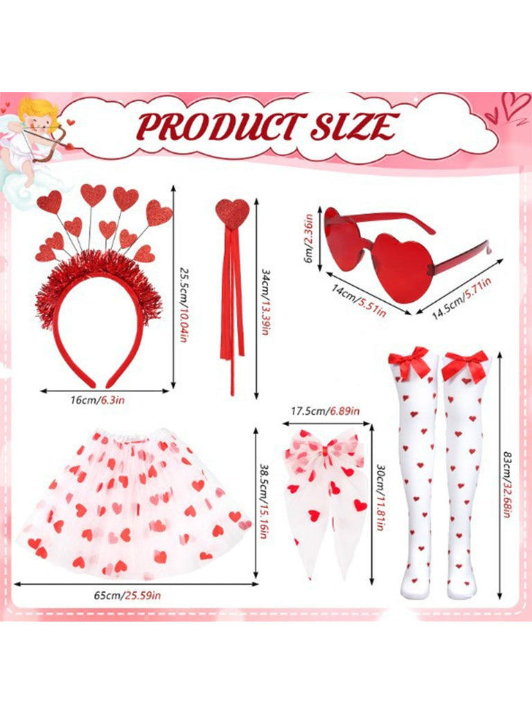 Valentine’s Day Heart Costume Accessory Set - vintage fashion, retro style