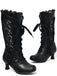 Victorian Style Lace Up Kitten Boots - vintage fashion, retro style