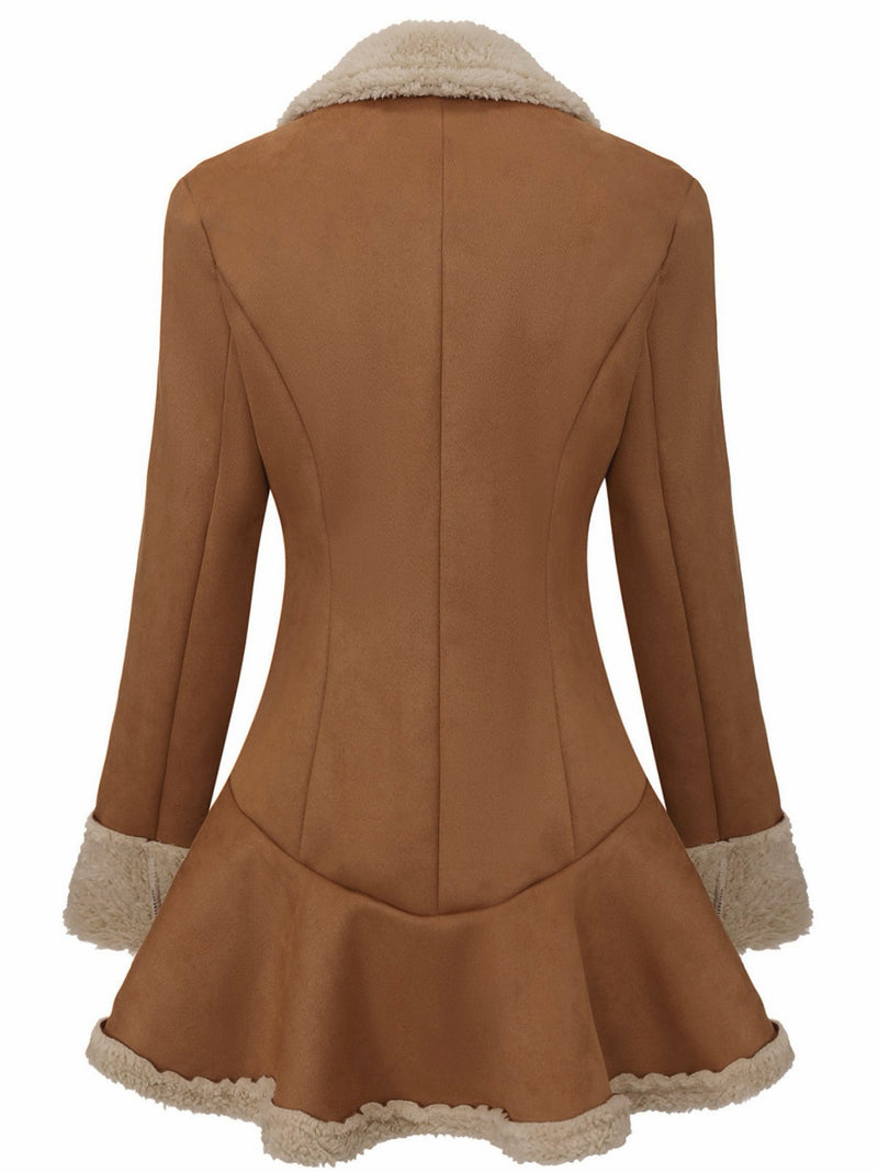 Vintage 1970s Lapel Flared Hem Suede Jacket | Retro Stage