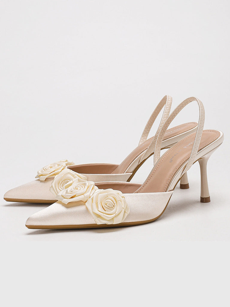 Vintage 3D Pointed-Toe High Heel Pumps | vintage fashion, retro style, classic elegance - perfect for retro fashion enthusiasts