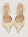 Vintage 3D Pointed-Toe High Heel Pumps: beautiful vintage fashion, retro style, classic elegance with timeless appeal