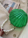 Vintage 3D Seashell Transparent Pearl Chain Bag - vintage fashion, retro style