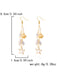 Vintage Alloy Starfish & Conch & Pearl Earrings - vintage fashion, retro style