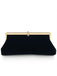She adds this Vintage Black Velour Rhinestones Handbag and suddenly it's 1950s perfection