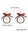 Vintage Bow Gemstone Beaded Earrings - vintage fashion, retro style