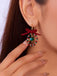 Vintage Bow Gemstone Beaded Earrings - vintage fashion, retro style