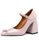 Vintage Bow Strap Point Toe Chunky Heels - vintage shoes, retro heels