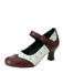 Vintage Brogue Floral Hollow Out Chunky Heels 11