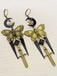 Vintage Butterfly Sword Stars & Moon Gothic Earrings - vintage fashion, retro style