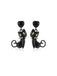 Vintage Cat Halloween Stud Earrings, vintage fashion, retro style - perfect for women who love vintage and retro fashion
