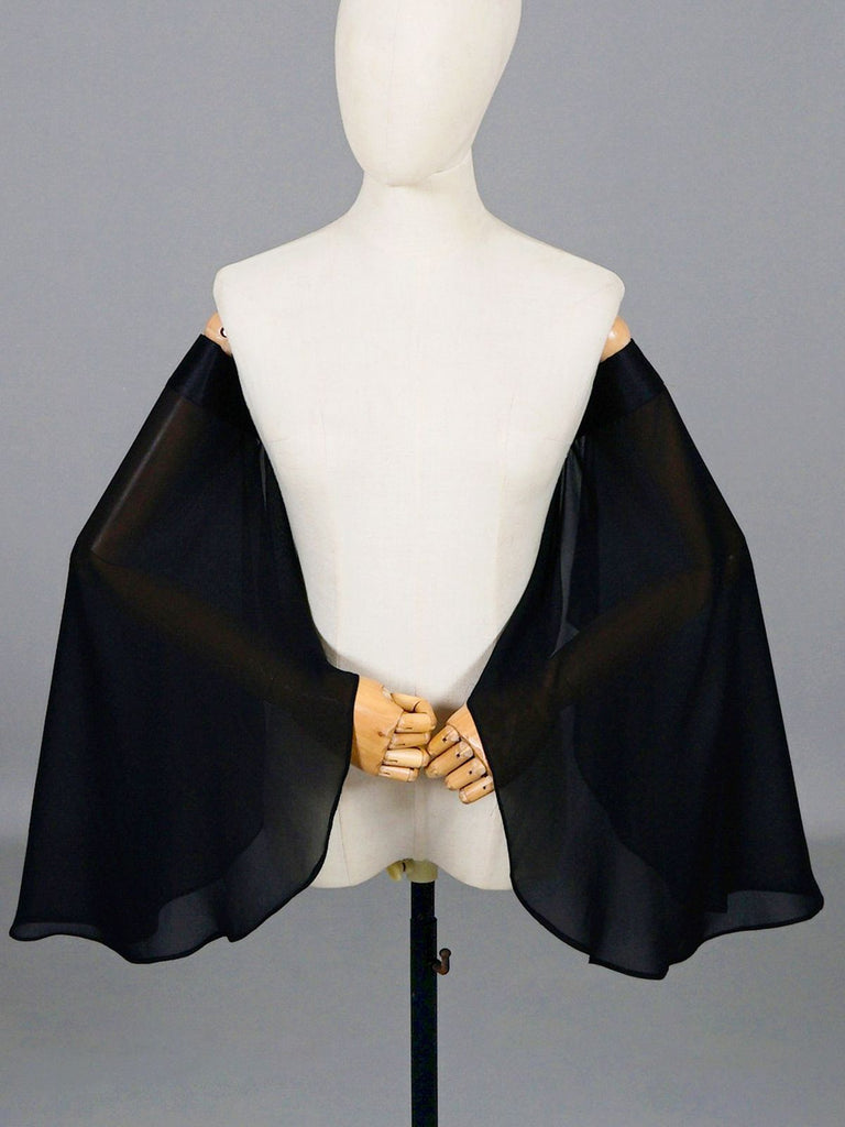 Vintage Chiffon Trumpet Sleeve Accessories: timeless 1950s elegance she makes her own
