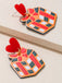 Vintage Christmas Elements Heart Stud Earrings — vintage elegance for the modern woman