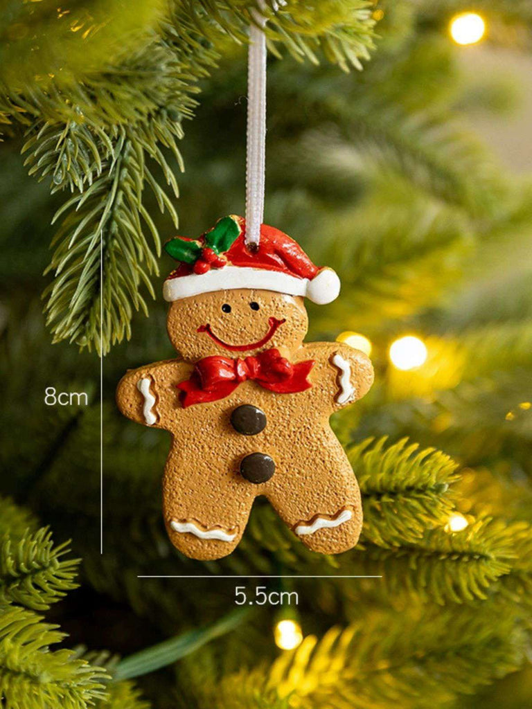 Vintage Christmas Gingerbread Man Ornaments - vintage fashion, retro style