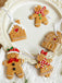 Vintage Christmas Gingerbread Man Ornaments - vintage fashion, retro style