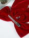 Vintage Christmas Velvet Large Bow Hairpin - vintage fashion, retro style