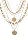 She adds this Vintage Coin Chains Layered Necklaces and suddenly it's 1950s perfection