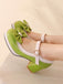 Vintage Contrast Bow Mary Jane High Heels - vintage shoes, retro heels