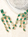 She adds this Vintage Crystal Cascade Diamond Earrings and suddenly it's 1950s perfection