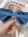Vintage Curved Heart Frame Sunglasses - vintage fashion, retro style