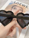 Vintage Curved Heart Frame Sunglasses - vintage fashion, retro style