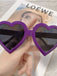 Vintage Curved Heart Frame Sunglasses - vintage fashion, retro style
