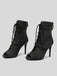 Vintage Denim Peep Toe Stiletto Heel Shoes - vintage shoes, retro heels
