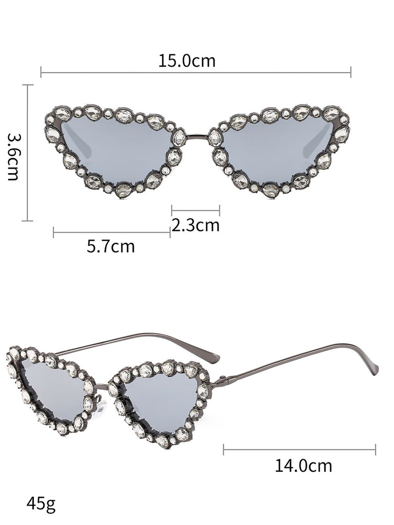 Vintage Diamond Cat Eye Sunglasses: timeless 1950s elegance she makes her own