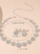 Vintage Diamond Necklace Earrings Set - vintage fashion, retro style