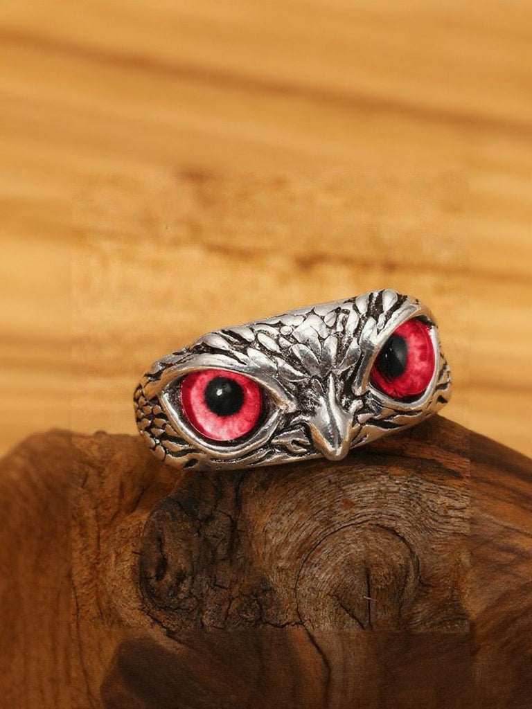 Vintage Evil Eye Owl Ring - vintage fashion, retro style