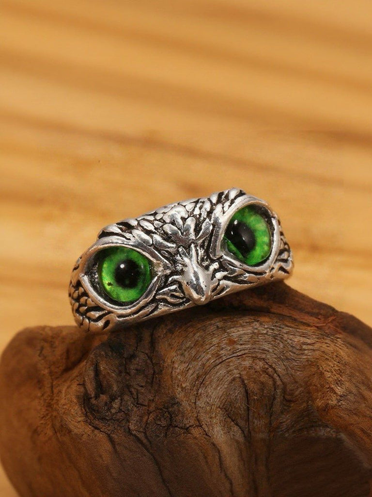Vintage Evil Eye Owl Ring - vintage fashion, retro style