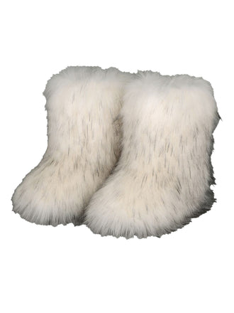 Vintage Faux Fur Winter Snow Boots - vintage fashion, retro style
