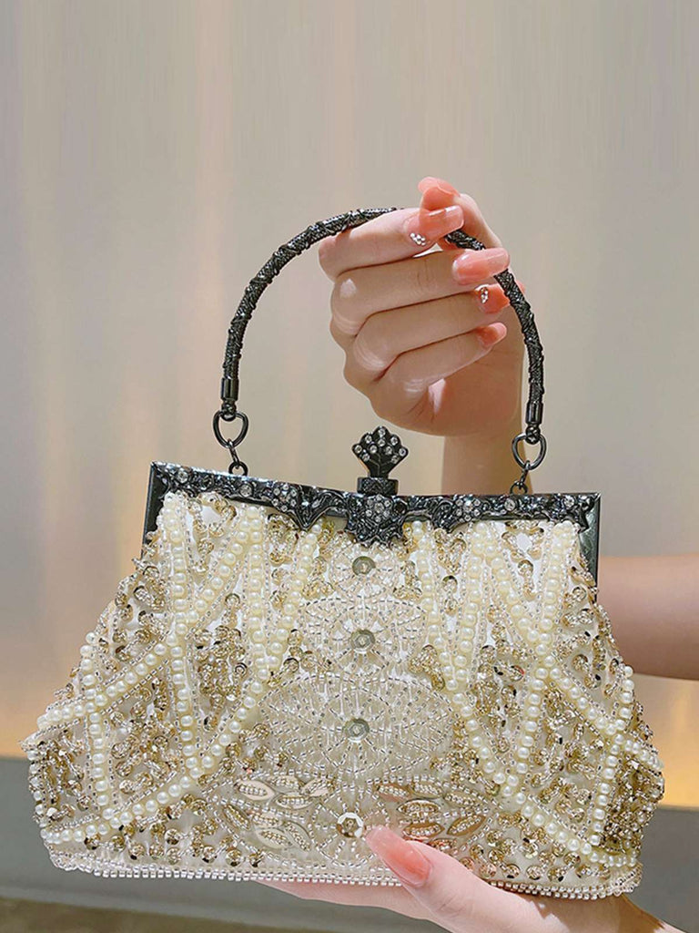 Vintage Glittler Sequin Beaded Handbag, vintage bag, retro purse - perfect for women who love vintage and retro fashion