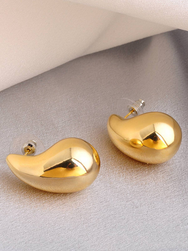 Vintage Glossy Teardrop-Shaped Earrings, vintage fashion, retro style - perfect for women who love vintage and retro fashion