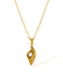 Vintage Golden Conch Pearl Necklace - vintage fashion, retro style, glamorous gold