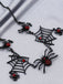 Vintage Gothic Spider & Web Alloy Necklace - vintage fashion, retro style