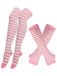 Vintage Halloween Stripe Fingerless Gloves & Socks - vintage fashion, retro style