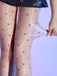 Vintage Heart Dots High-Waisted Pantyhose - vintage fashion, retro style