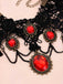 Vintage Lace Crystal Gothic Jewelry Set - vintage fashion, retro style
