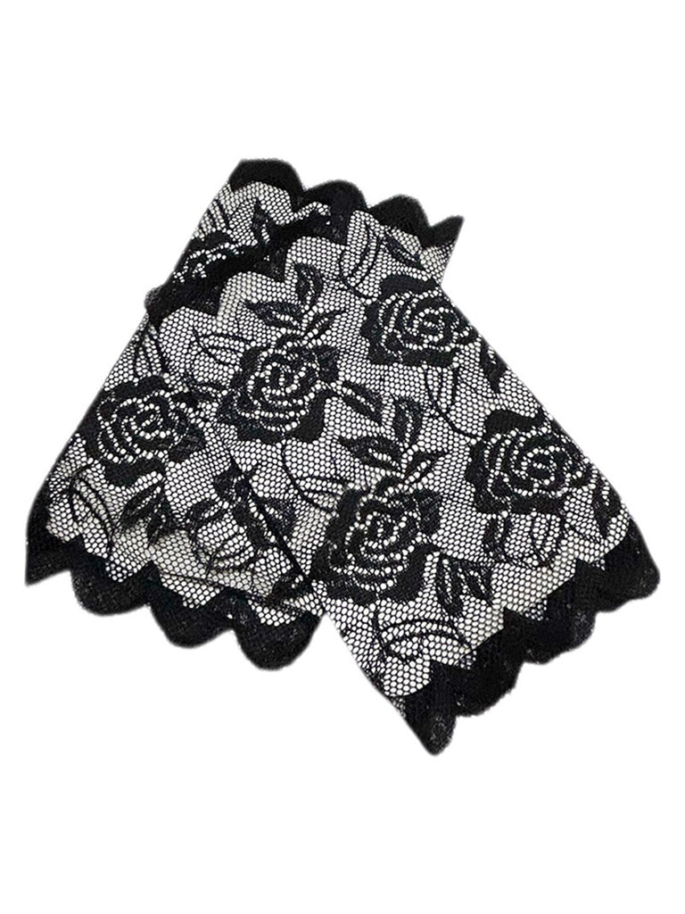 Vintage Lace Fingerless Gloves: 1950s detail work for the woman who notices