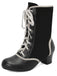 Vintage Lace-Up Faux Suede & Leather Mid Calf Boots - vintage fashion, retro style