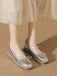 Vintage Leather Bow Ballet Style Shoes: timeless 1950s elegance she makes her own