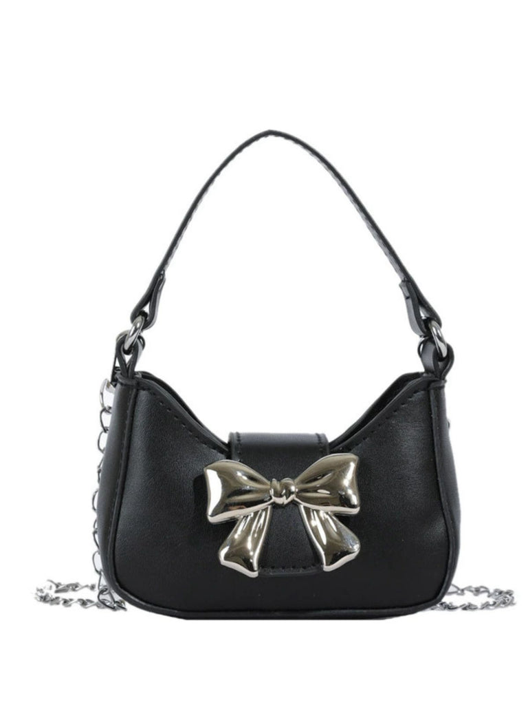 Vintage Leather Bow Handle Handbag: 1950s detail work for the woman who notices