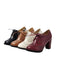 Vintage Leather Lace-Up High Heels: timeless 1950s elegance she makes her own
