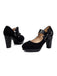 She finds her 1950s story in this Vintage Mary Jane Bow Chunky Heel Shoes